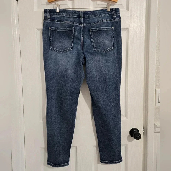 Maurices Everflex Highrise Women's Jeans Sz 18 Skinny Ankle Dark Wash Plus Size - Picture 6 of 13